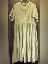 Light Sage Cottagecore Inspired Maxi Dress Size Large