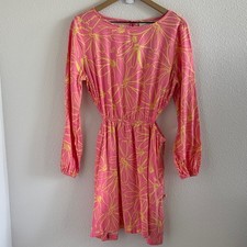 NWT Universal Thread Floral Linen Blend Dress Side Cut Outs Medium