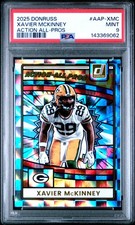 Xavier Mckinney 2025 Donruss Action All-Pros #AAP-XMC PSA 9 Packers