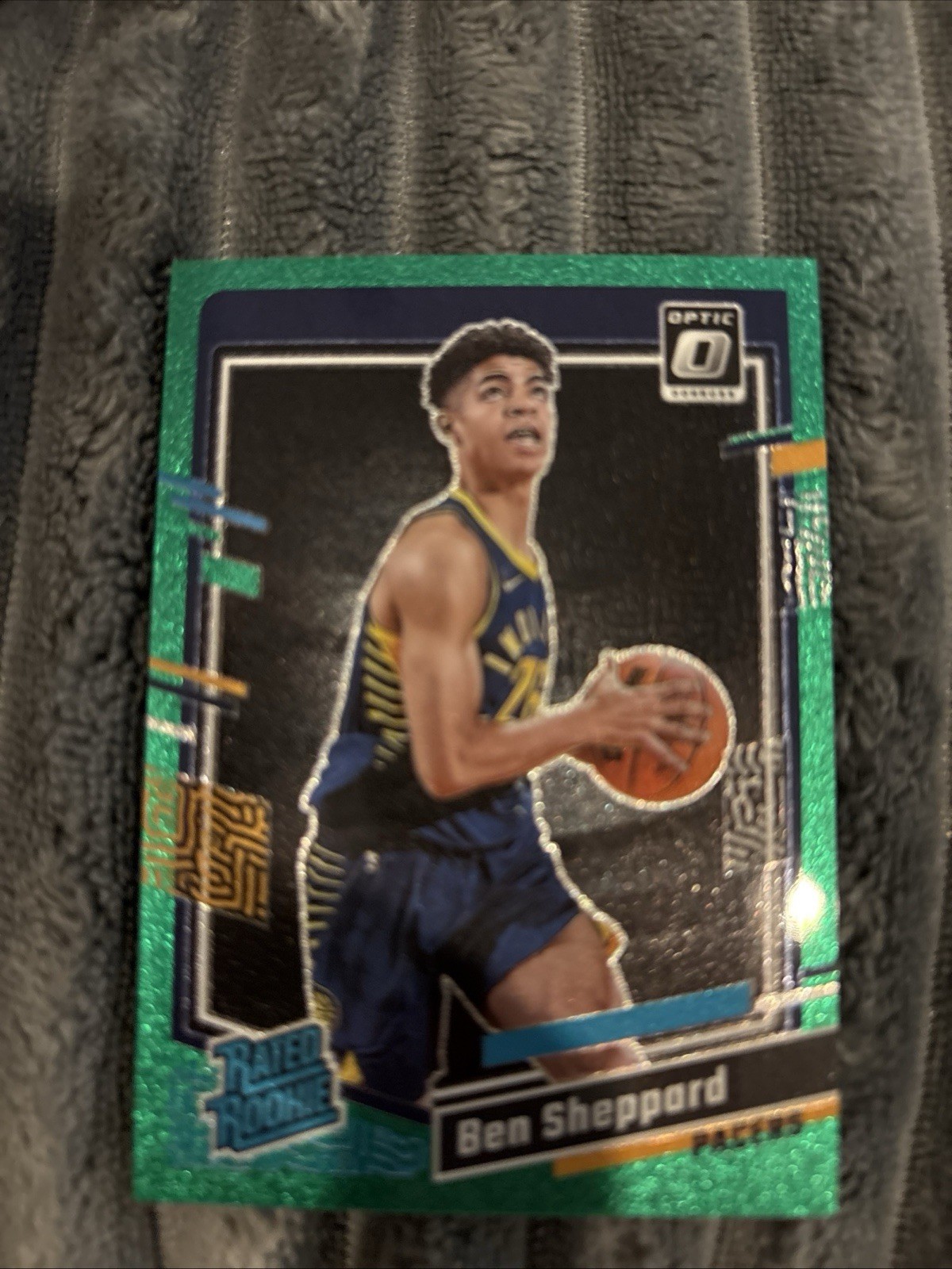 2023-24 Panini Donruss Optic Rated Rookie Ben Sheppard #221 RC Green Glitter /77