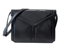 Borsa a tracolla Yves Saint Laurent borsa in pelle nera vintage YSL