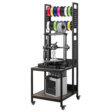 3D Printer Table with Filament Storage Stand,Heavy Duty Rolling 3D Printer Stand