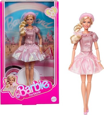 Barbie-Puppe zum Spielfilm, Margot Robbie als Barbie, Sammelfigur in rosafarbene
