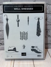 Stampin  Up Well Dressed  Fathers Day, Dad, Tie, Hat,