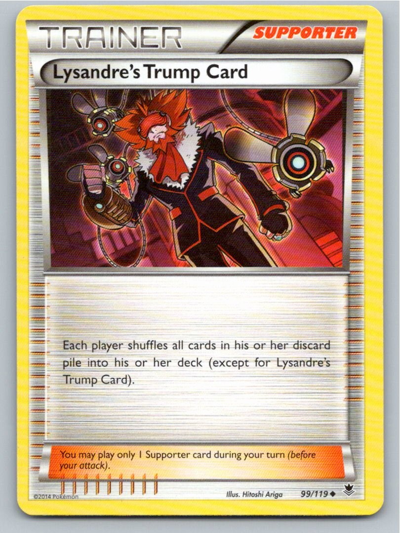 2014 POKEMON LYSANDRE'S TRUMP CARD PHANTOM FORCES 99/119 UC NM A63553 FREE S&H