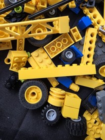 The LEGO 7633 City Construction Site Parts Lot Crane 