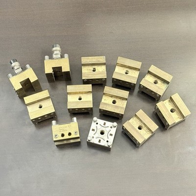 Erowa Brass Electrode Holders Slotted 2   Set Of 12  EDM Tooling ER-010793