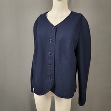 Vintage 1950s 1960s Pendleton Women  s 100 Virgin Wool Navy Jacket USA Made