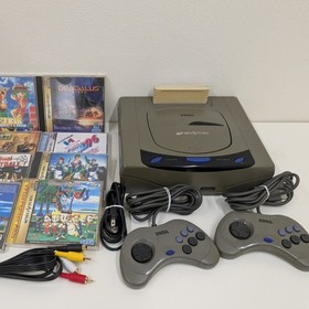 Sega Saturn Game Console Bundle 2 Controllers, SS 8 Games Set JPN Ver. /P.M #91