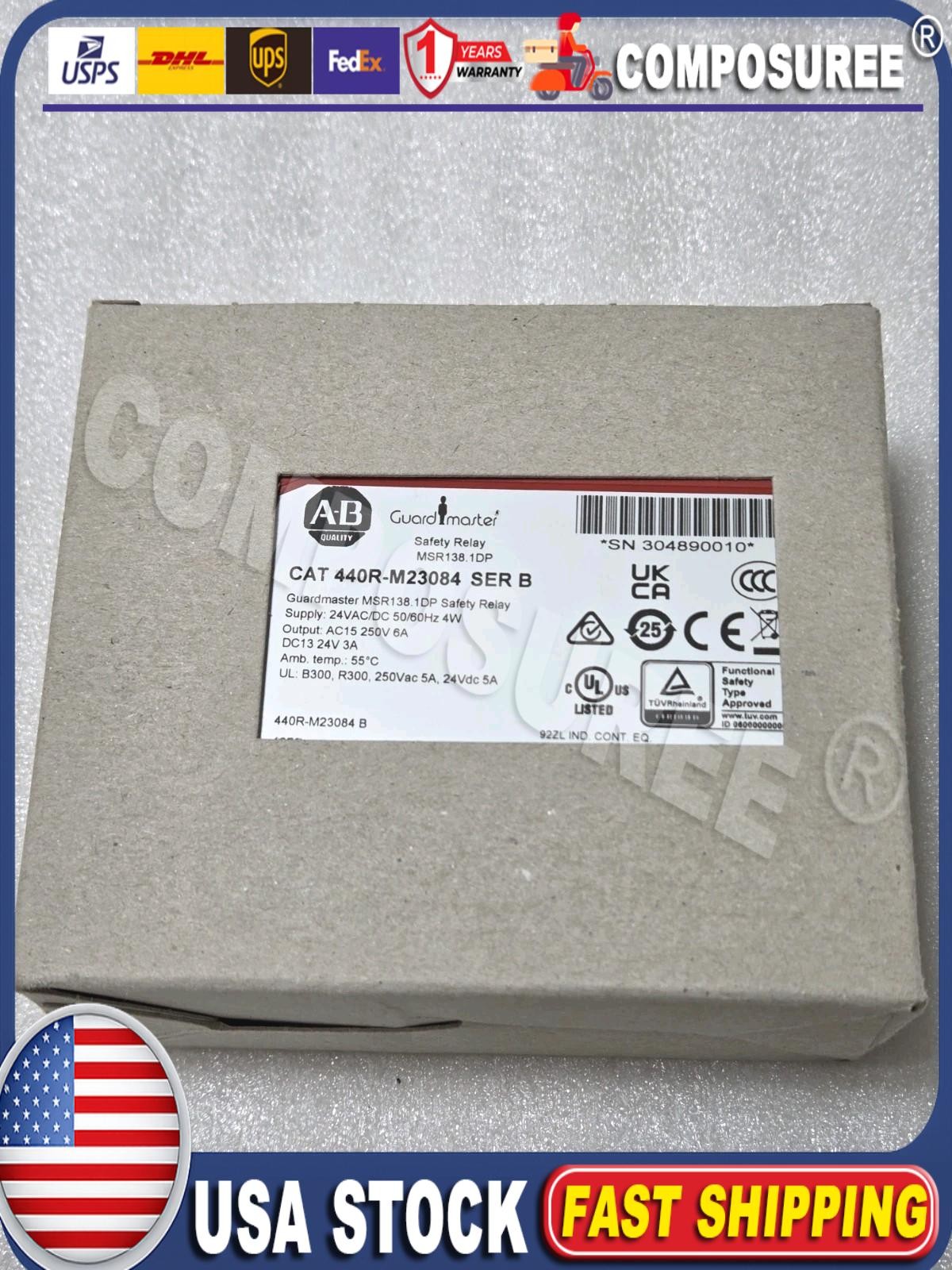 NEW Allen Bradley 440R-M23084 Safety relay MSR138.1DP 440RM23084 US Free Tax