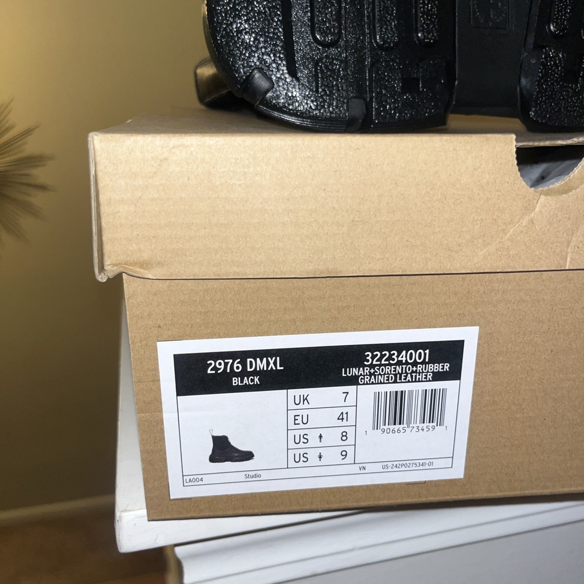 Dr. Martens Dmxl Zip Chelsea Leather Boots in Black Size 8M Size