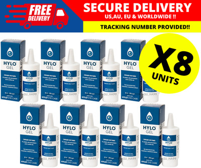 8 X Hylo Gel Ursapharm 10ml Hyaluronic prescription-free eye drops