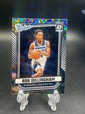 2024-25 Panini Donruss Optics Rob Dillingham The Rookies Fast Break Disco Prizm