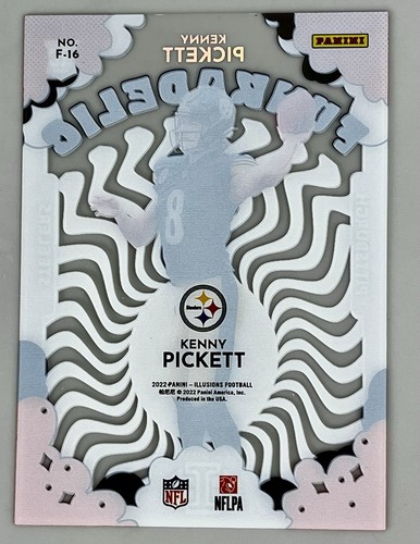 2022 Panini Illusions Funkadelic Kenny Pickett #F-16 SP Orange Holo Parallel - Picture 2 of 2