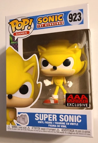 Funko Pop Sonic The Hedgehog #923 Super Sonic, AAA Anime Exclusive