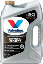 Valvoline Restore & Protect Full Synthetic 0W-20 Motor Oil 5 QT 47.11 per gallon