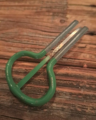 Vintage Mouth Harp  Harp Metal & Green Instrument