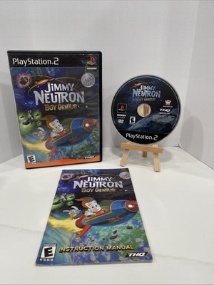 Jimmy Neutron Boy Genius Sony PlayStation 2 PS2 CIB W/ Manual VGC Nickelodeon