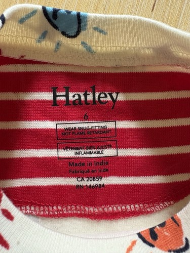 Hatley Youth Size 6 Pajama Pants And Shirt Set NEW Unisex Holiday Christmas NEW - Picture 3 of 8