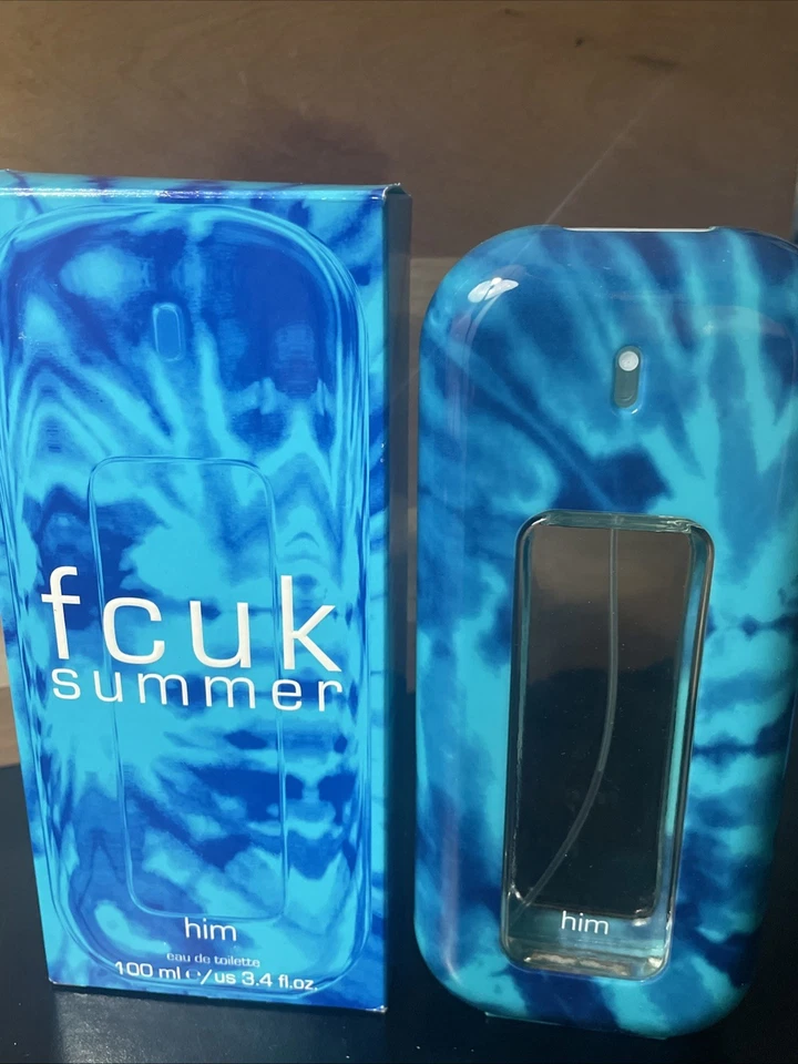 Fcuk Summer Him Eau de Toilette 3,4 OZ Fragancia Hombre Nuevo En Caja Foto 4 de 4