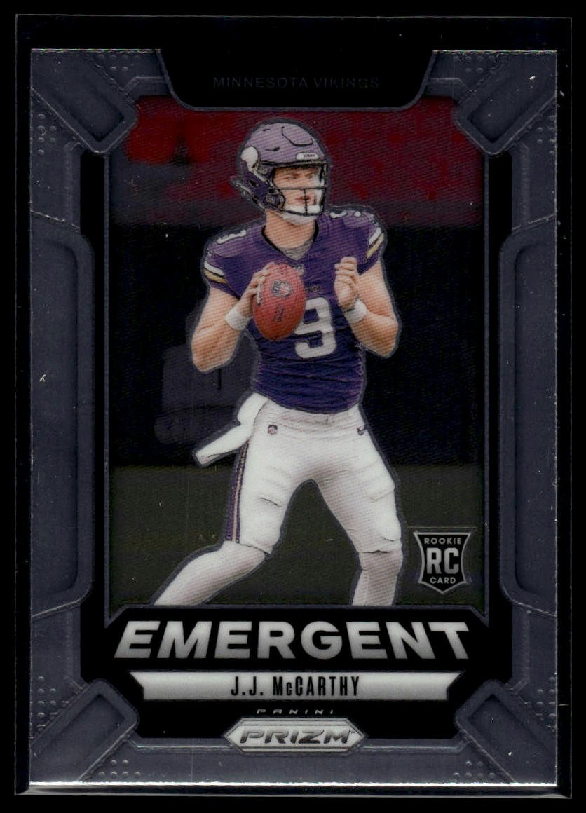2024 Panini Prizm #19 J.J. McCarthy Emergent