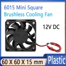 6015 Fan 6cm 60 mm X 60 mm X 15 mm Mini Square Brushless Cooling Fan 12V DC