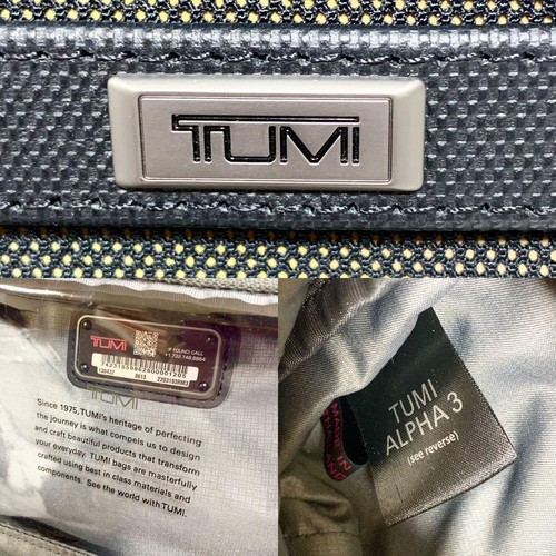 TUMI Alpha 3 Split Travel Kit Nylon Khaki Black 56880c - Bild 24 von 24