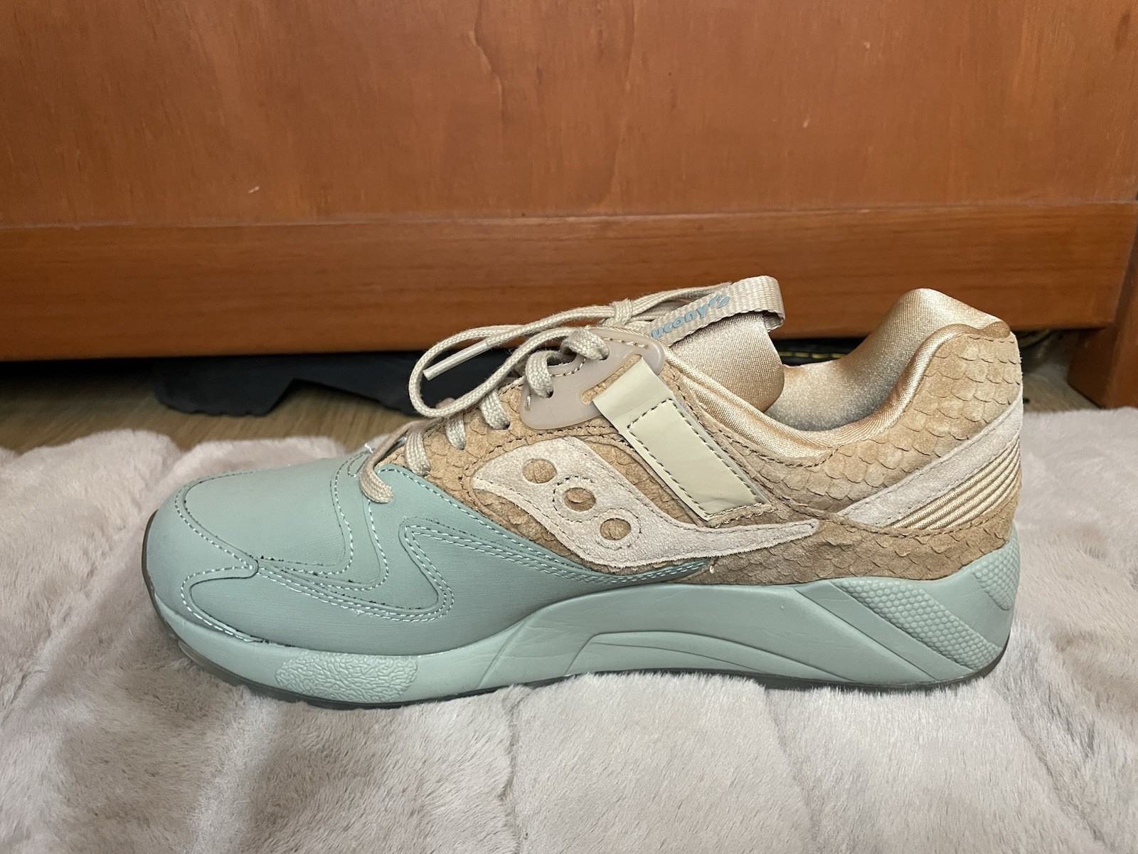 Saucony Men Grid 9000 HT Brown Tan Green Size 9 S70387-2 EUC 🔥 thumbnail 3