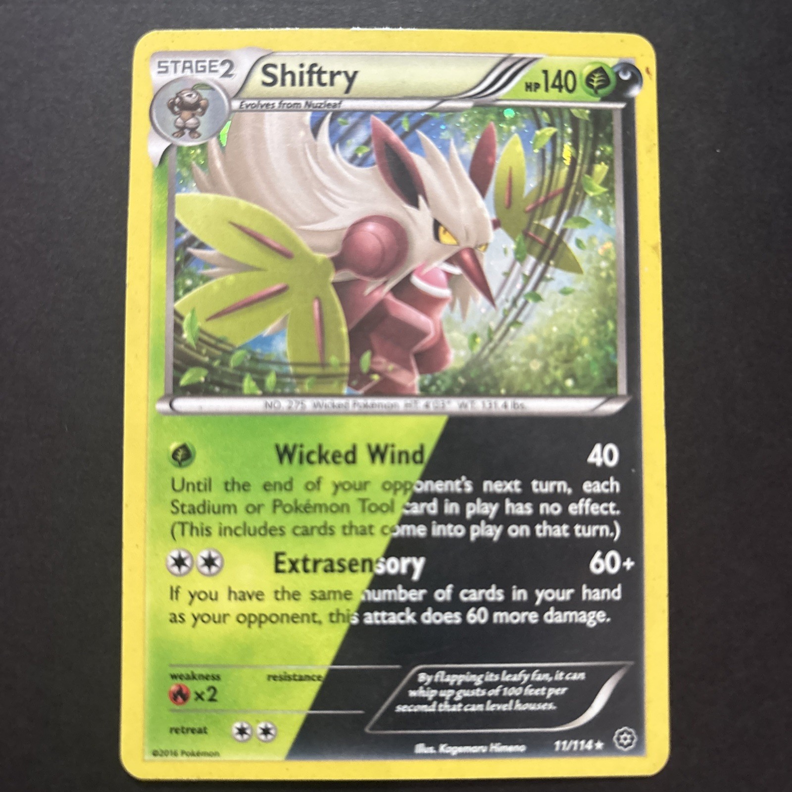 Pokemon - Shiftry 11/114 - XY Steam Siege - Holo Rare - NM/M