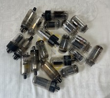 Lot of 20 Large Vintage Radio TV Amplifier Vacuum Tubes - Assorted Brands