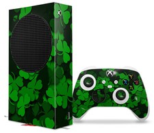 Skin Wrap for XBOX Series S Console Controller St Patricks Clover Confetti