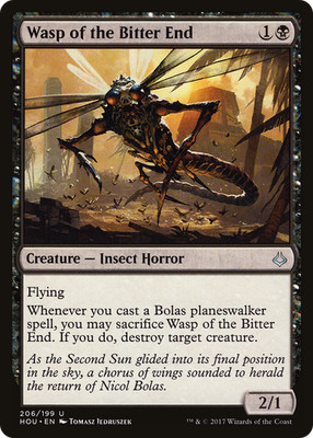 Wasp of the Bitter End #206 (LP) Hour of Devastation HOU Magic MTG