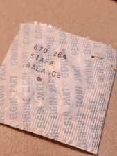 NOS Elgin 15/0 Grade 670 Model 4 21j Lord Elgin Balance Staff Parts Spares