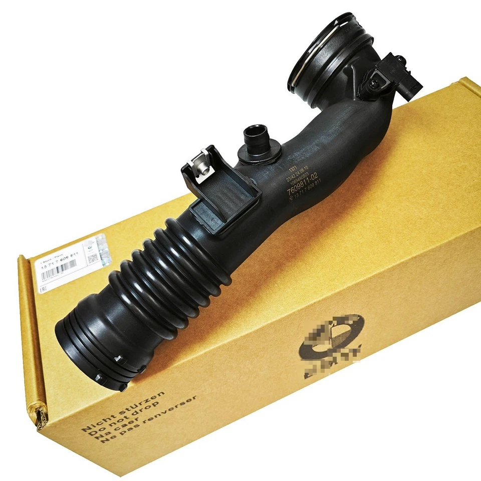 New Turbo Intercooler Pipe Hose Rear Duct 13717609811 For BMW 535i 3.0L Foto 2 de 4