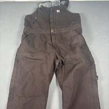 New Women  s Plus Size Brown Carharts Overalls 1x 16/18 102743