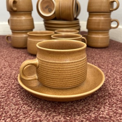 Denby Canterbury Tasse & Untertasse - 70er Jahre Vintage - Top Zustand