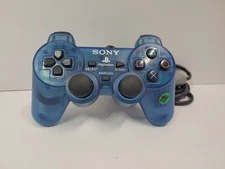 Playstation PS1 controller - Island Blue - tested    ( B339 )