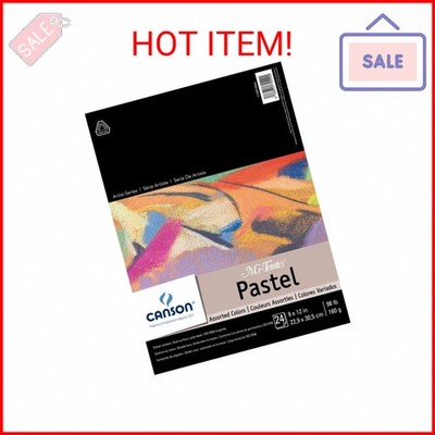 Canson Artist Series Mi-Teintes Pastel Paper, Assorted Colors, Foldover Pad, 9x1
