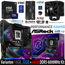 PC Bundle i5 Core Ultra 245KF ASRock PG Z890 Riptide Wifi mit 16, 32 + 64GB DDR5