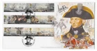 GB 2005 Battle of Trafalgar FDC - Trafalgar Square Cancel - Signed Lord Walpole