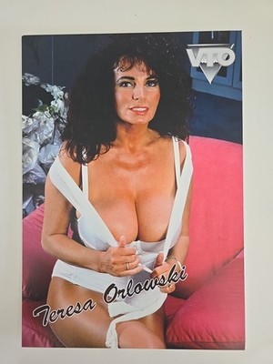 TERESA ORLOWSKI Autogrammkarte UNSIGNIERT XL A5 Format Erotik Autograph 