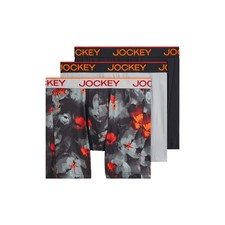 Jockey Men's Chafe Proof Pouch Microfiber 6" Boxer Brief - 3 Pack
