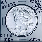 1926 D PEACE SILVER DOLLAR HI GRADE GENUINE U.S. MINT RARE KEY COIN 8575