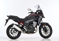 Shark DSX-5 Auspuff Silber Passend FüR Honda CB500X 2019-2024