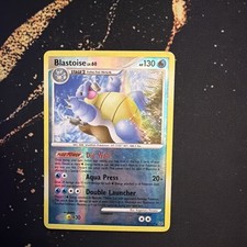 Pokémon TCG Blastoise Reverse Holo Card LV. 60 2/127 Platinum