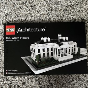 FULL SET- LEGO Architecture The White House 21006 Landmark Series and Manual 