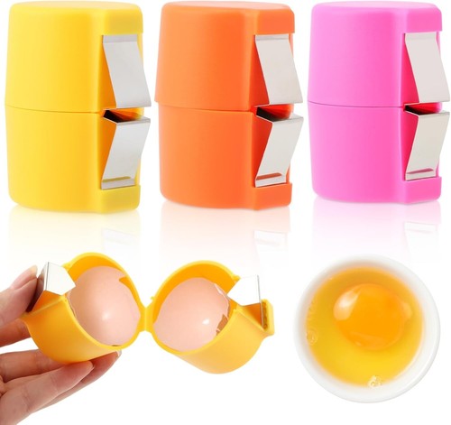 3pcs Egg Shell Opener,Egg Topper Cutter, Handheld Eggs Breaker Multifunctional - Picture 2 of 9