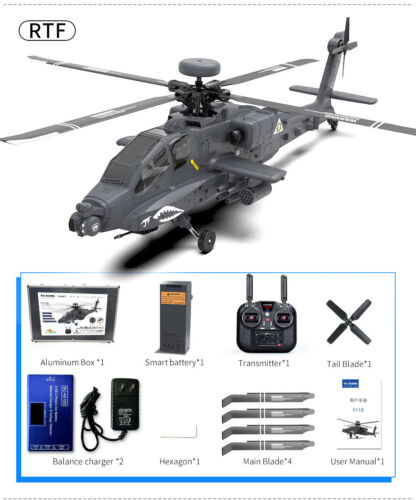 Yuxiang F11S AH64D Apache Helicopter RC Hubschrauber 6Axis 2.4G GPS Flybarless - Bild 15 von 24