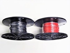 BLACK AND RED 16 GAUGE GXL AUTOMOTIVE HIGH TEMP WIRE - 100' EA COLOR ON A REEL