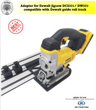 Adapter for Dewalt jigsaw DCS331 DWS331 to Dewalt guide rail track Made in UK